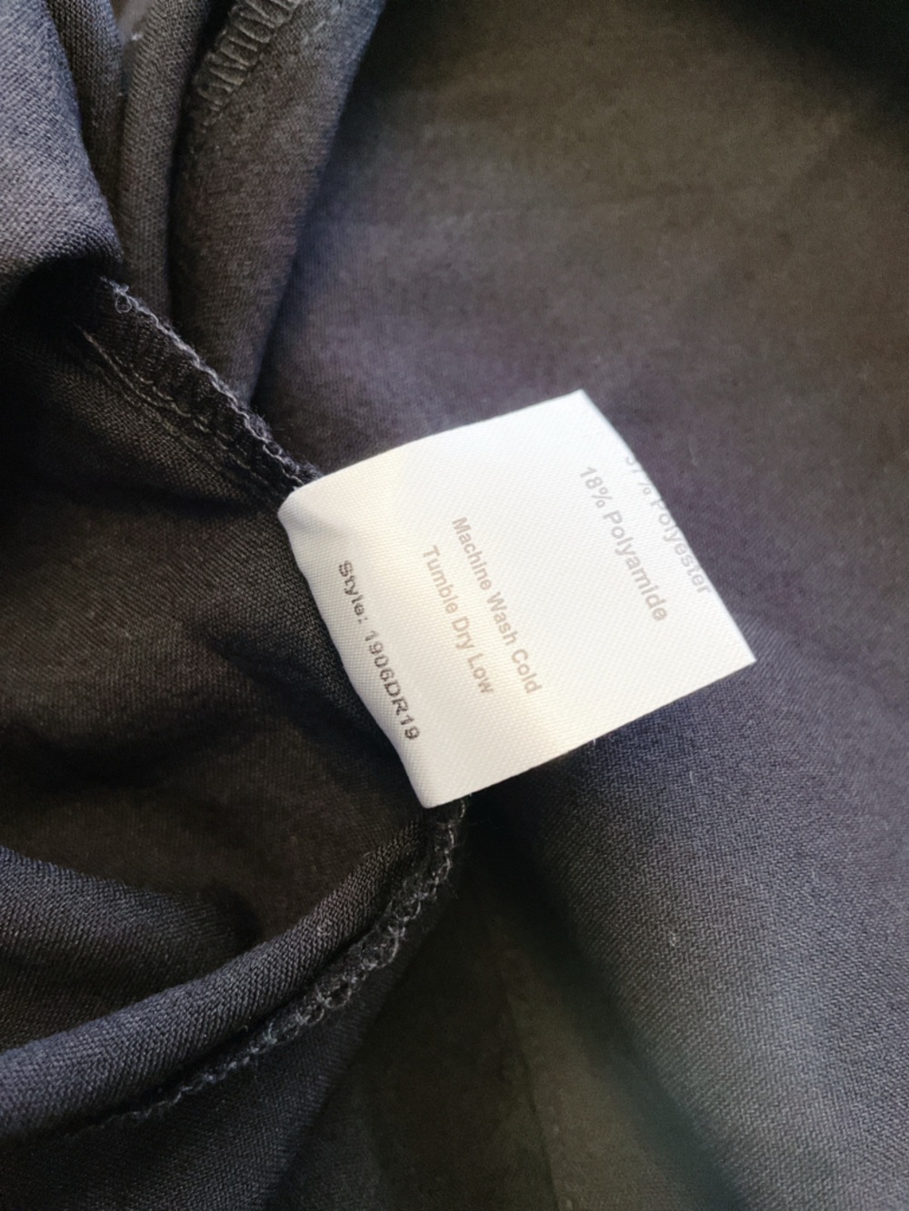 Choosy Crosby St Dress Plunging Neckline Tie Waist Women's Dress Black 6 - Picture 12 of 13